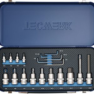 LLAVE VASO PUNTA HEXAG. 1/4 +1