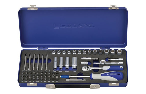 LLAVE VASO HEXAG. 1/4 4-13MM+P