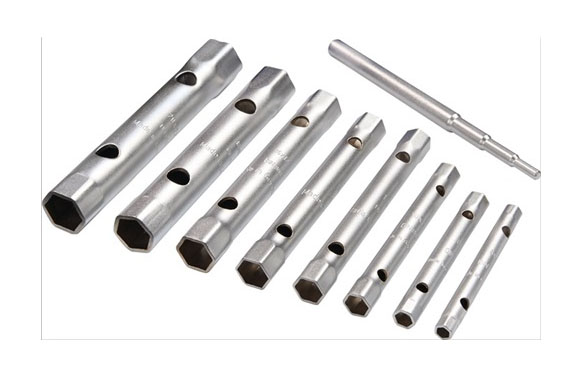 LLAVE TUBO HEXAG. 2 BOCAS C/RE