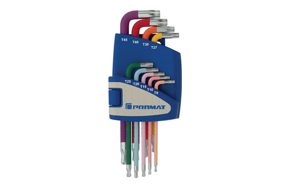 LLAVE ALLEN TORX T9-T45 COLORE