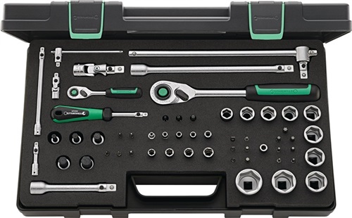 LLAVE VASO HEXAG. 1/4 +1/2 +PU