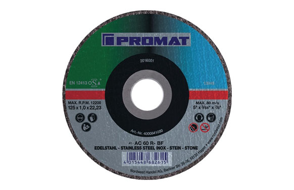 DISCO CORTE METAL/PIEDRA Ø115X