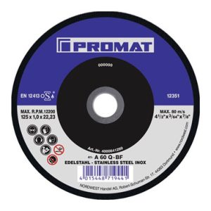 DISCO CORTE INOX Ø125X1,0MM AC