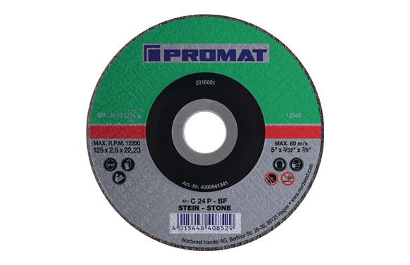 DISCO CORTE PIEDRA CONCAVO Ø12