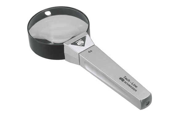 LUPA MANO AUMENTO 04X Ø65MM M/