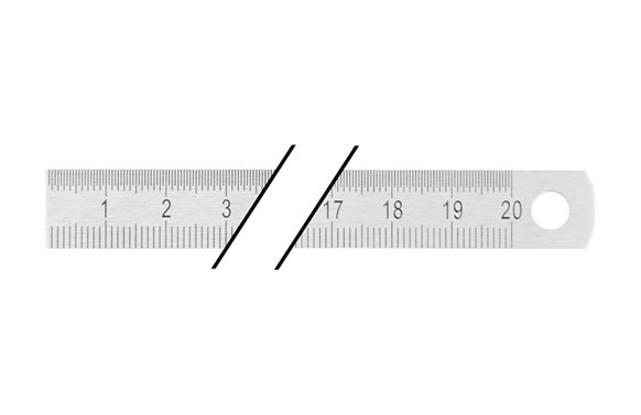 REGLA ACERO INOX FLEXIBLE 200X