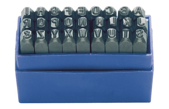 ABECEDARIO DE GOLPE 10MM ACERO