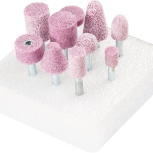 MUELA ABRASIVA JGO 10 PZ SURTI