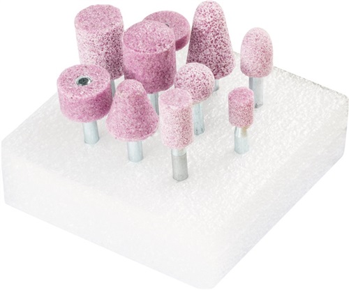 MUELA ABRASIVA JGO 10 PZ SURTI