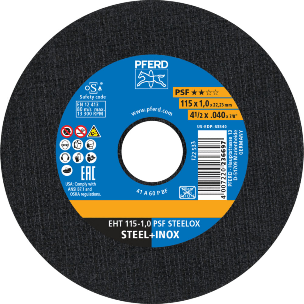 DISCO INOX 115X1,0MM A60 EHT