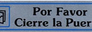 PLACA ADH P.FAVOR CIERRE PTA 1
