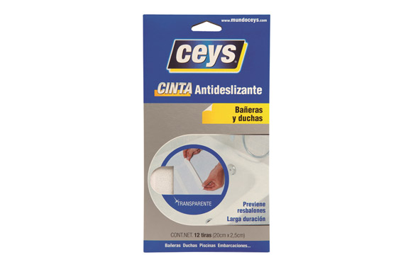 ANTIDESLIZANTE TIRAS 2,5CMX25M