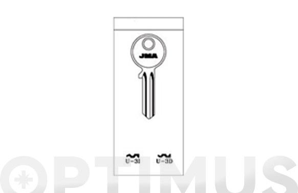 LLAVE ACERO JMA U-3D