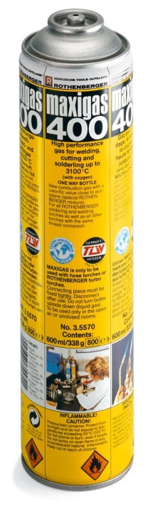 CARTUCHO GAS 400GR MAXIGAS 400