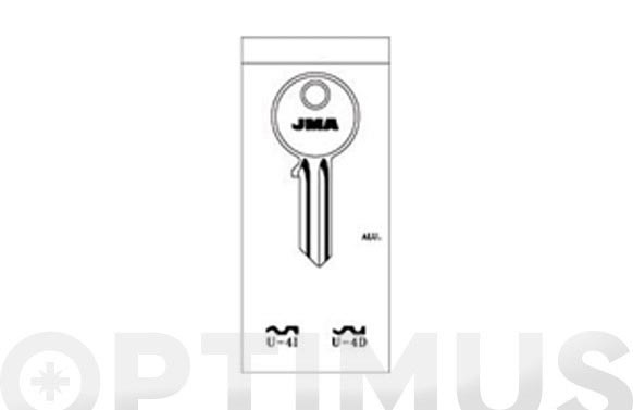 LLAVE ACERO JMA U-4D