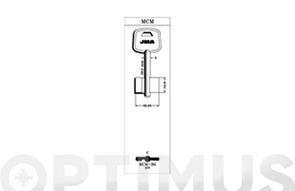 LLAVE LATON JMA MCM-3G
