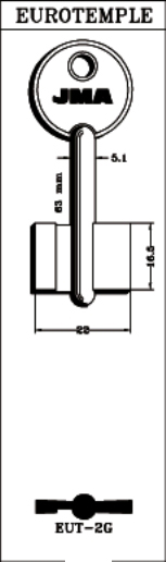 LLAVE LATON JMA EUT-2G