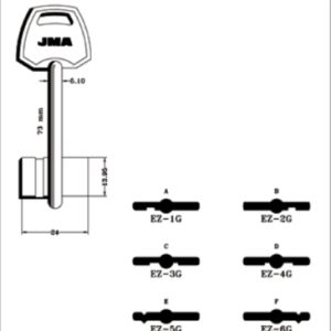 LLAVE LATON JMA EZ-3G