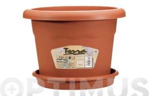 MACETA 30 CM PVC TERRACOTA
