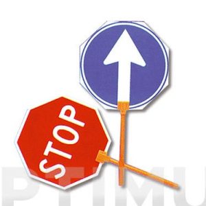 PALETA SEÑAL STOP-PASO