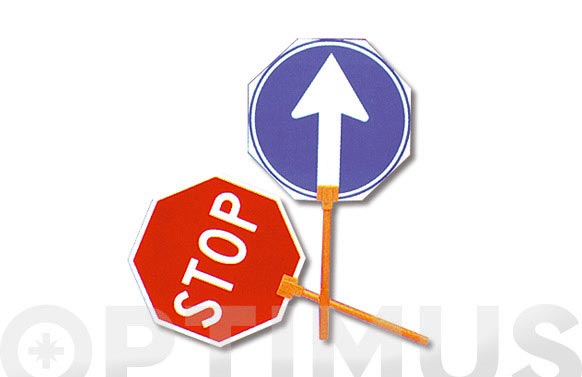 PALETA SEÑAL STOP-PASO