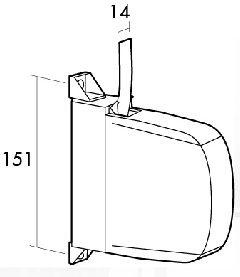 RECOGEDOR PERS SOBREP MINI 14M