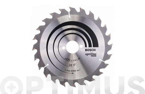 DISCO CORTE 190X2,6X30 MM WIDI