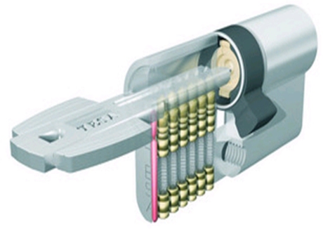 CILINDRO SEG. T60 30X45MM NIQU