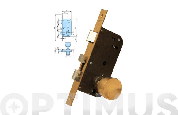 CERRADURA C/CU 23X50MM 48E
