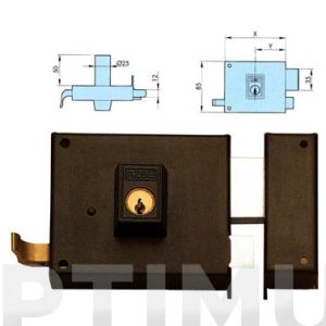 CERRADURA SOBR. 125 100MM E-50