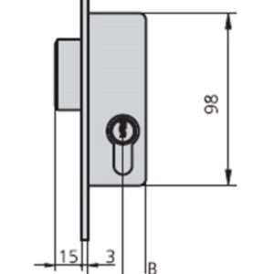 CERRADURA MET.EMB. 1983A E-20M