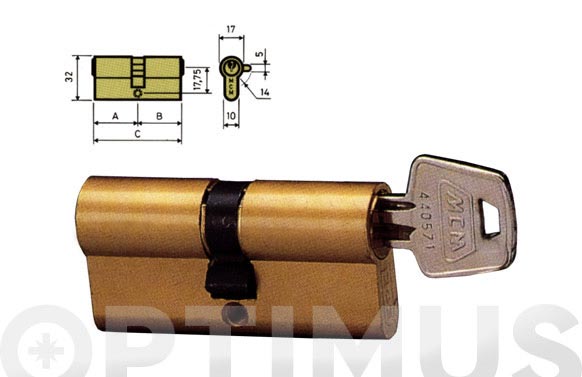 CILINDRO C 30X30MM LAT