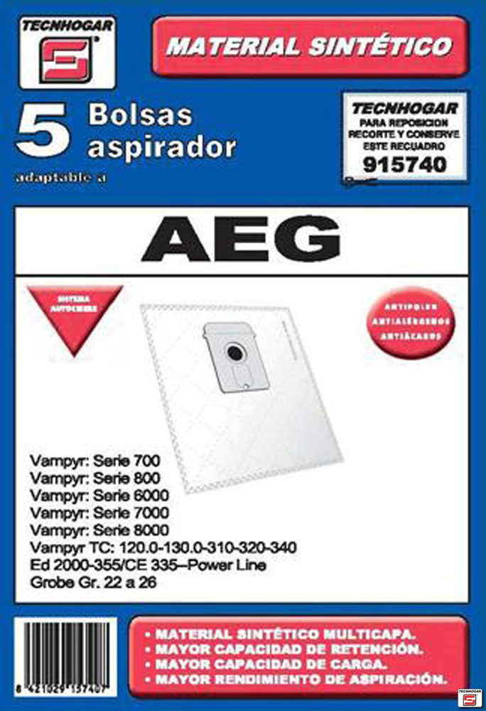 BOLSA ASP MO 5 PZ 915740