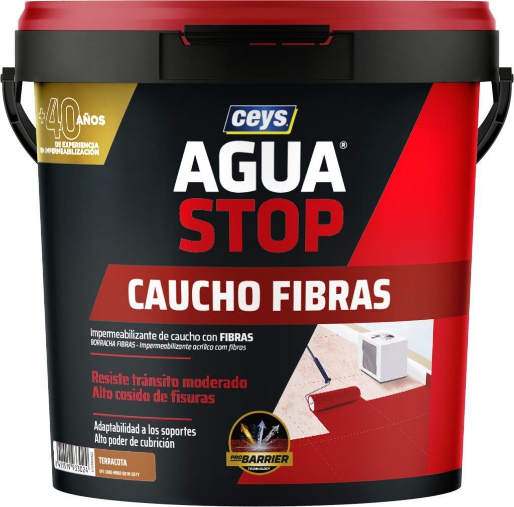 AGUASTOP FIBRAS 5 KG TERRACOTA