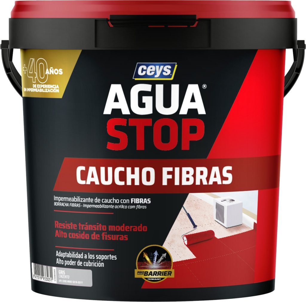 AGUASTOP FIBRAS 5 KG GRIS