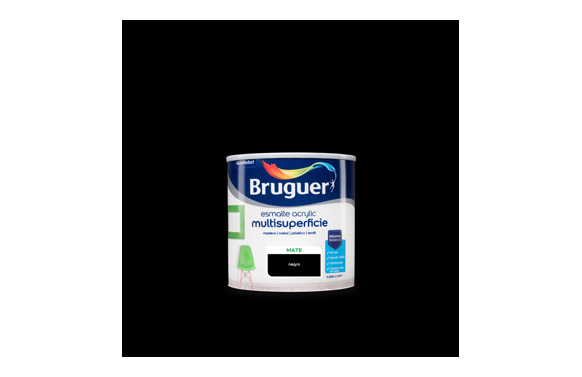 ESMALTE MATE INT. NEGRO 250 ML