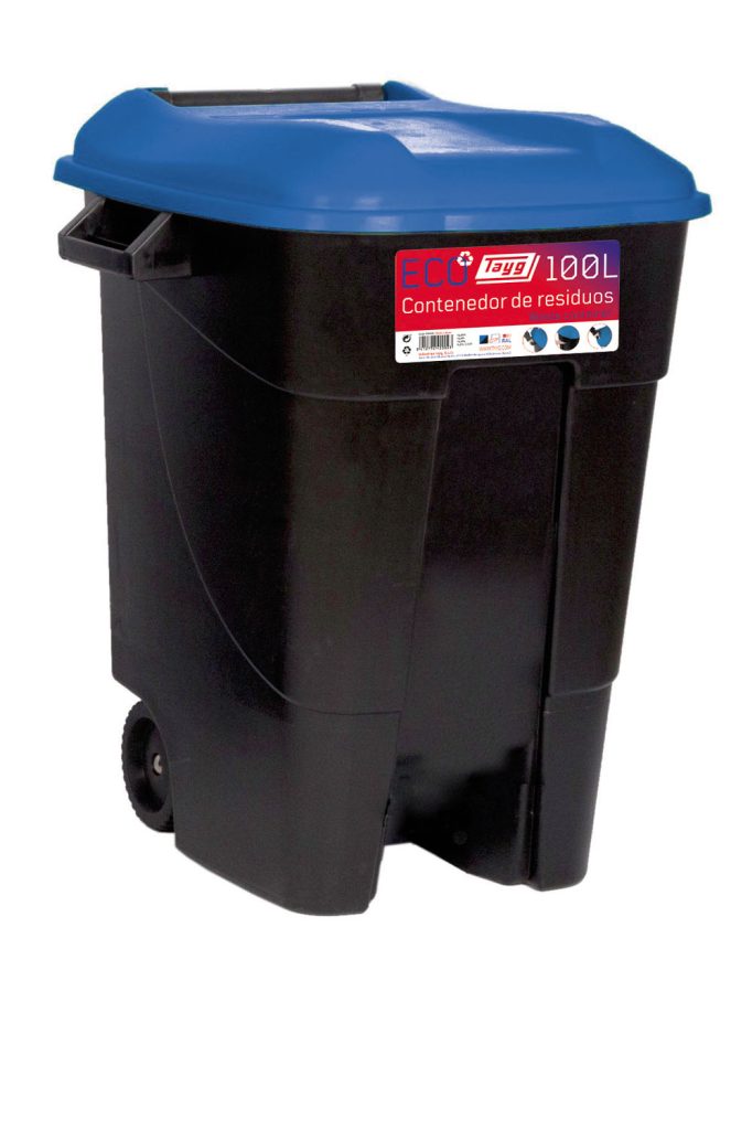 CONTENEDOR BAS. C/RUED NEG.T/A