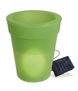 MACETA SOLAR H19,5CM PP VERDE