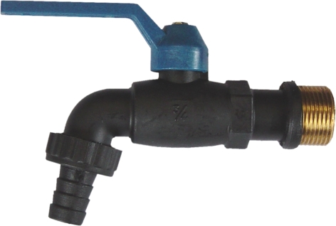 GRIFO CURVO NYL PALANCA 3/4″ 2