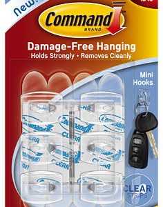 COLGADOR ADH TRANSPARENTE PL 6