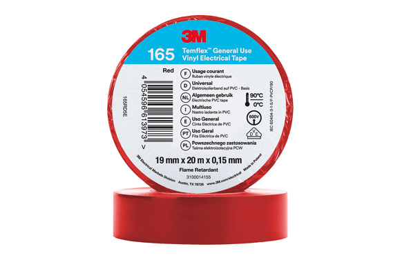 CINTA 20MT X 19MM ROJO 3M